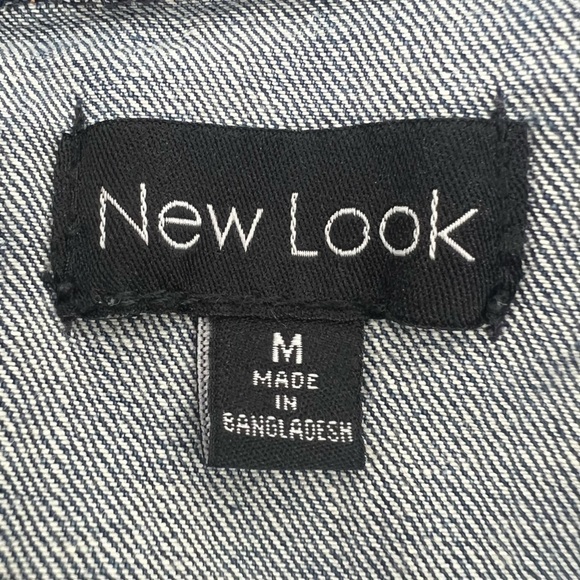 New Look Sleeveless Jean Jacket Vest Size Med Women's - Picture 2 of 4